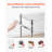 Rolling 3 Tier Bar Cart with Shelves
