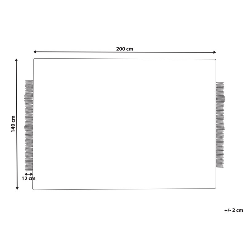 Mitchellville Striped Wool Hand Woven Area Rug, Rectangle 140 x 200cm