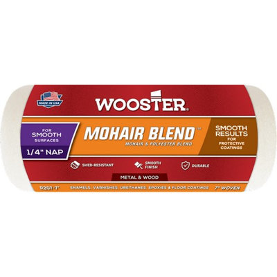 Wooster R207 7" X 1/4" Nap Mohair Blend Roller Cover-1PK