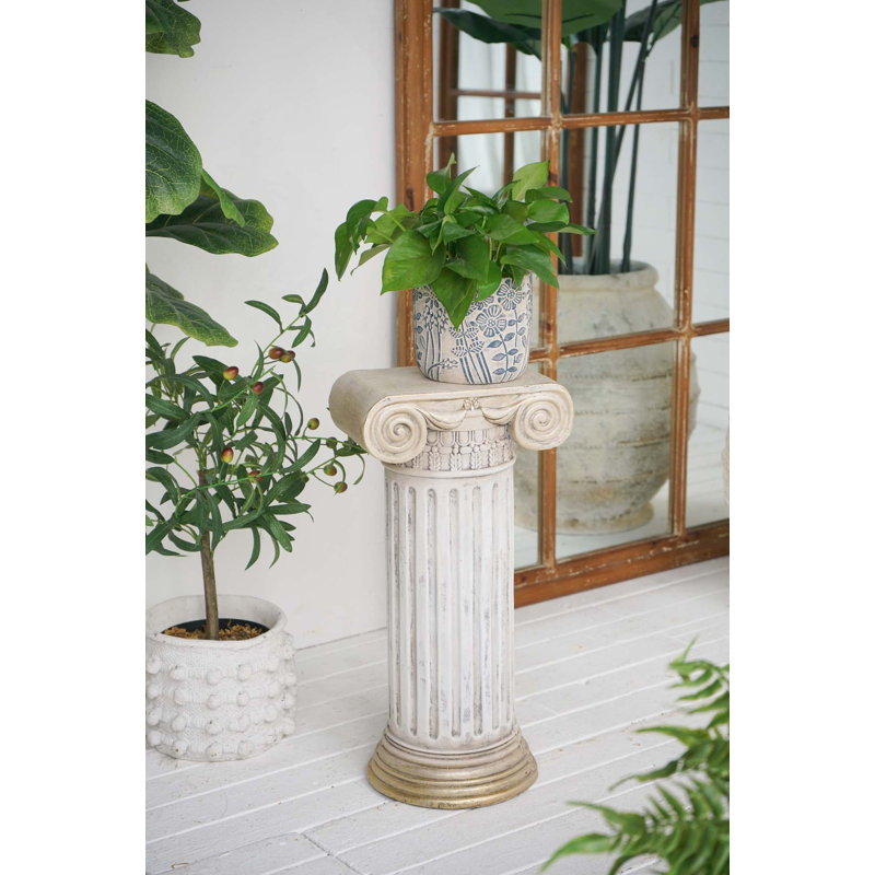 1 piédestal élégant sur socle néo-classique avec fonction d'affichage polyvalente, 20.3" H x 10.2" W x 8.3" D