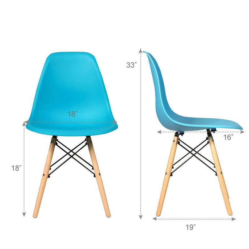 18'' H Side Chair, Blue
