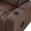 Fauteuil inclinable électrique avec chargeur sans fil, porte-gobelet de refroidissement, bras de rangement, haut-parleurs, éclairage DEL et port USB, brun-413891973