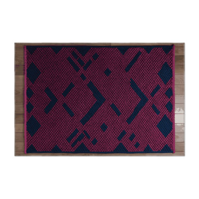 Tapis mauve intérieur et extérieur Trellis