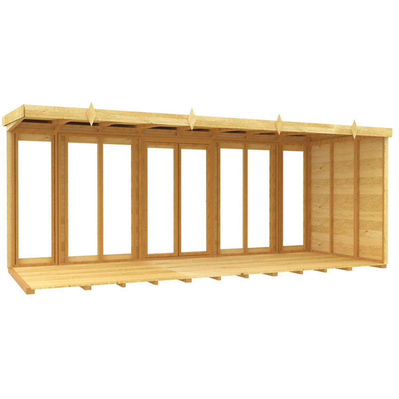Pent Summer House (Full Height Window), 16 Ft x 7 Ft