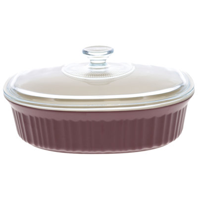 A CorningWare oval stoneware baker listed by a US home retailer in September 2026