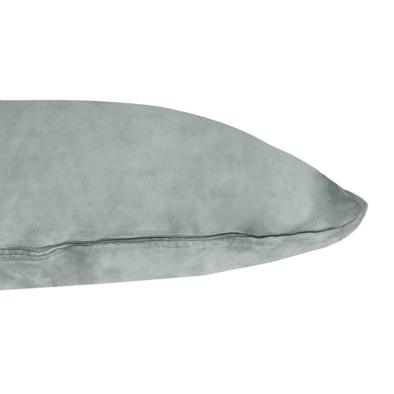 A1HC Velvet Down-Alternative Throw Pillow Inserts – Hypoallergenic, Ready-to-Use, Set of 2, 12'' H X 20'' W, Dove Gray