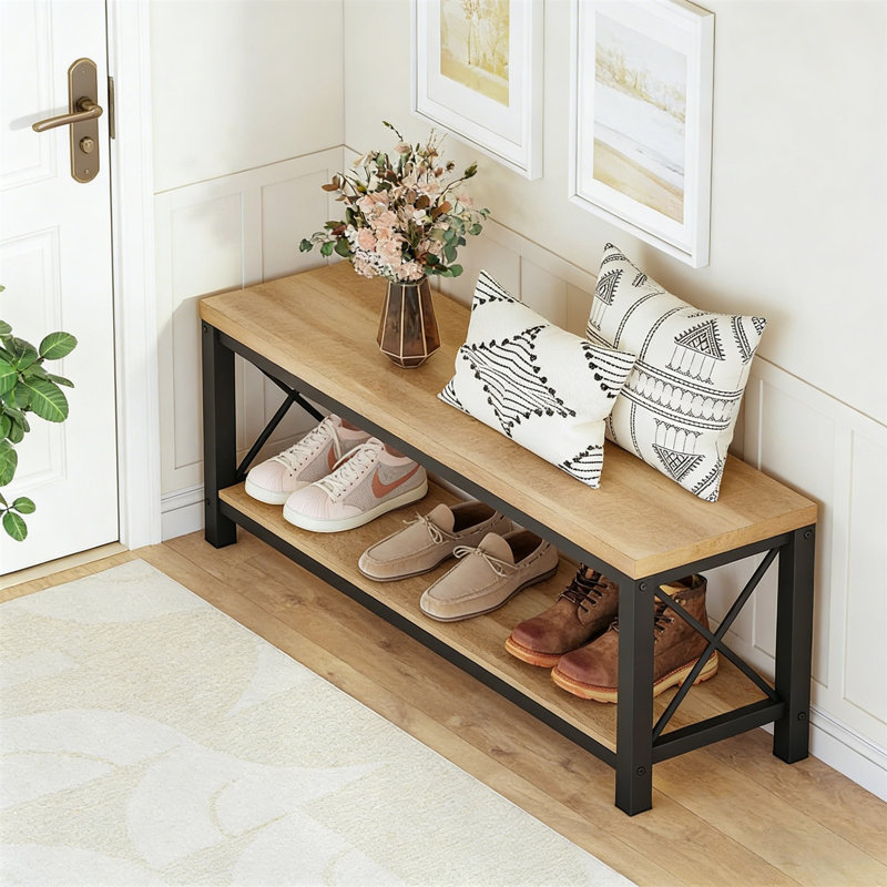 Range-chaussures en bois de qualité supérieure pour la maison, Chêne