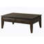 Table basse en acajou avec rangement