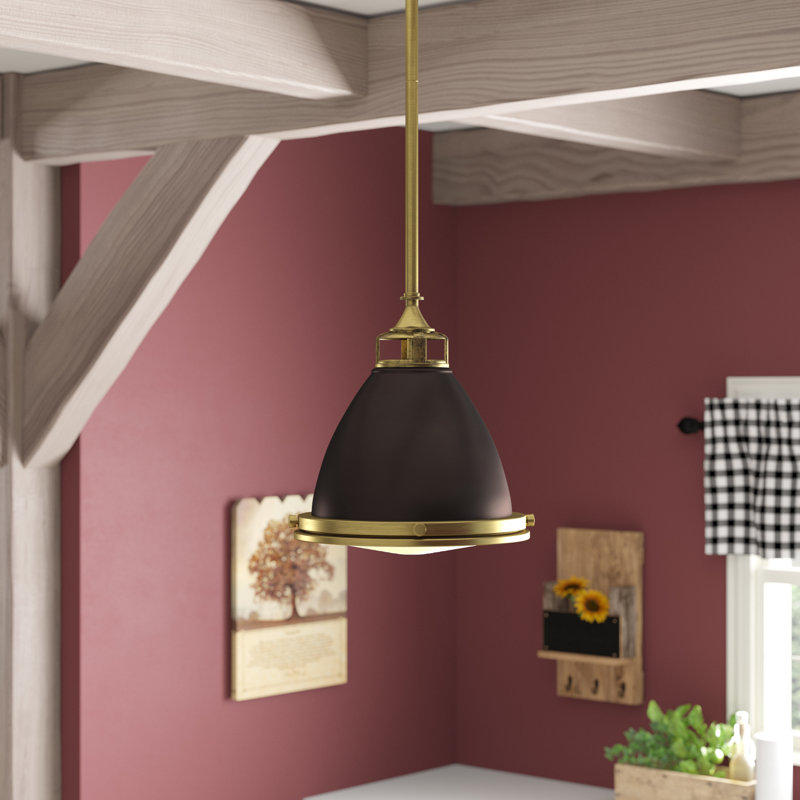 Amelia 1 - Light Single Bell Pendant, Buckeye Bronze