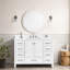 Meuble-lavabo autoportant avec comptoir 48 po, meuble-lavabo autoportant avec cadre en bois massif 48 po