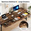 Bureau d'ordinateur pour deux personnes 78,7 "Tayesha, bureau double-2136217290