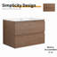 Meuble-lavabo 30 po avec lavabo en céramique - 2 tiroirs à fermeture en douceur, fixation murale attrayante-408496782-408496770