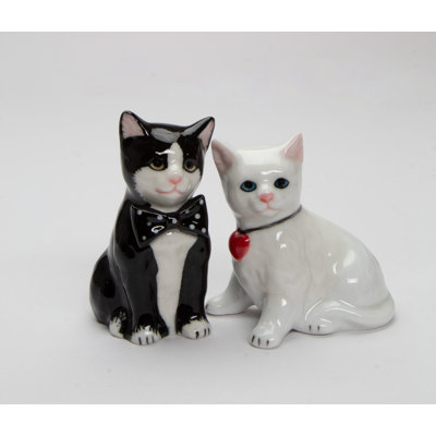 Valentine Cat Couple Salt And Pepper