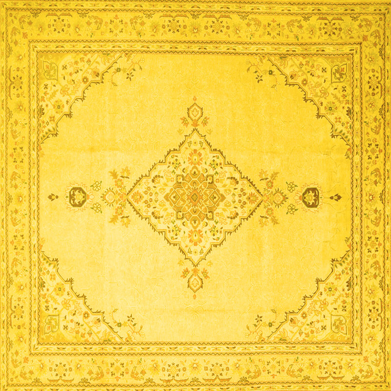 Milleigh Performance Oriental Indoor Rug, Square 3'