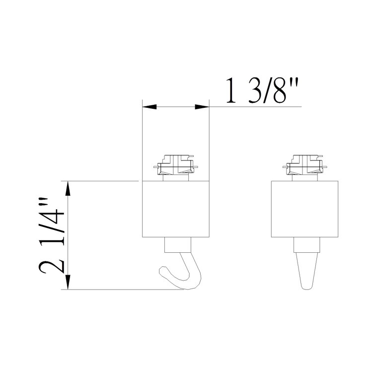 Pendant Hook Sloped Ceiling Adapter