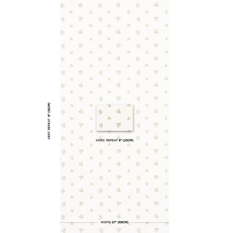 Margie Floral Wallpaper, Gris