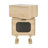MDF CREATIVE ROTATABLE ROBOT STORAGE SIDE TABLE