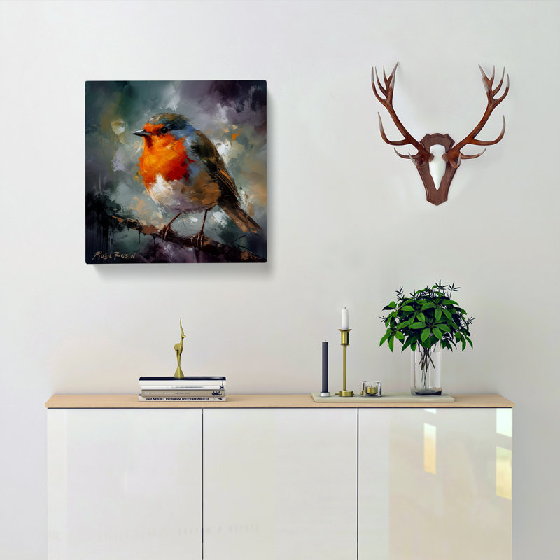Robin Post-Impressionism - No Frame Print