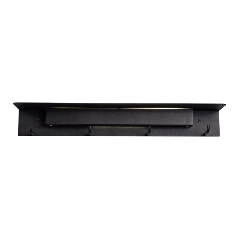 Fuerteventura LED Flush Mounted Sconce, Matt Black