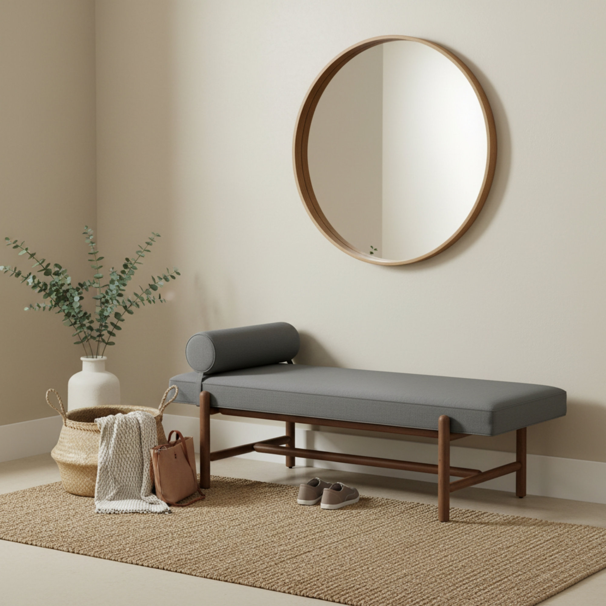 Cellire Bench, Brown, Charcoal