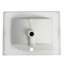 Comptoir de meuble-lavabo en céramique 24 po pour salle de bain - Lavabo blanc brillant seulement, P 24 po x l 18,3 po H 6,7 po, profondeur intérieure 4,72 po, épaisseur du lavabo de comptoir 0,81 po, profondeur-120658997