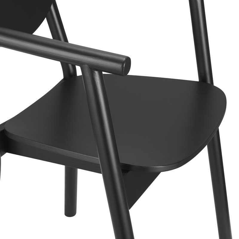 Fauteuil à dossier noir Kassia King Louis