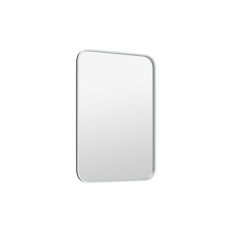 Cadre rectangulaire en métal Ajax 24 x 36 avec coin rond, Argent