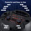 4500W Dual 12" Wireless Party Bluetooth Speaker With Microphone Remote Portable Speaker  FM  LED Karaoke   USB TF AUX TWS