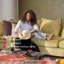 Tabouret de coiffeuse rond avec rangement-97849618