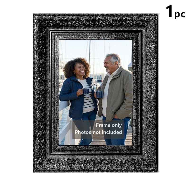 Cadre photo noir traditionnel 1 pièce 11 "x 14" 1PC, Black, 1, 11" W x 14" H