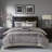 Luxury Jacquard 7 Piece Bedding Set, Polyester, Transitional Chic, Queen Size
