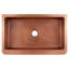 36" Fiona Hammered Copper Farmhouse Sink