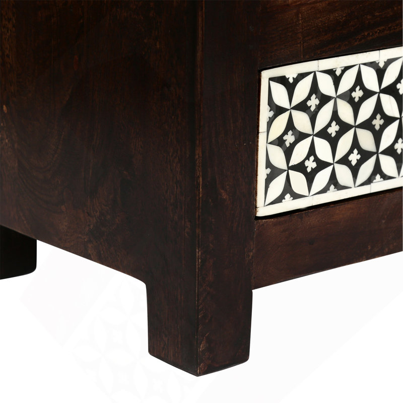 Table de chevet 3 tiroirs en bois