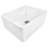 Ruvati 23-inch Fireclay Farmhouse Kitchen Laundry Utility Sink Single Bowl - White