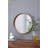 31.5" Round Pine Wood Mirror