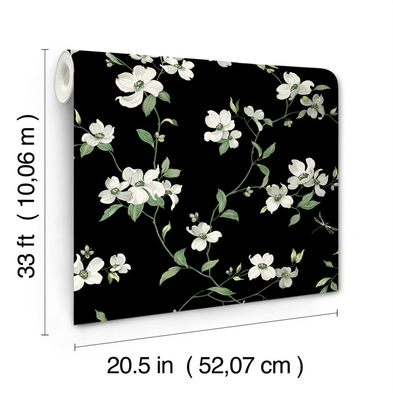 Rouleau de papier peint L 33 pi x l 20,5 po , Noir