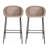 Ladd Outdoor Metal Wicker Barstool, Light Brown Faux Wicker, Set Of 2-585572624