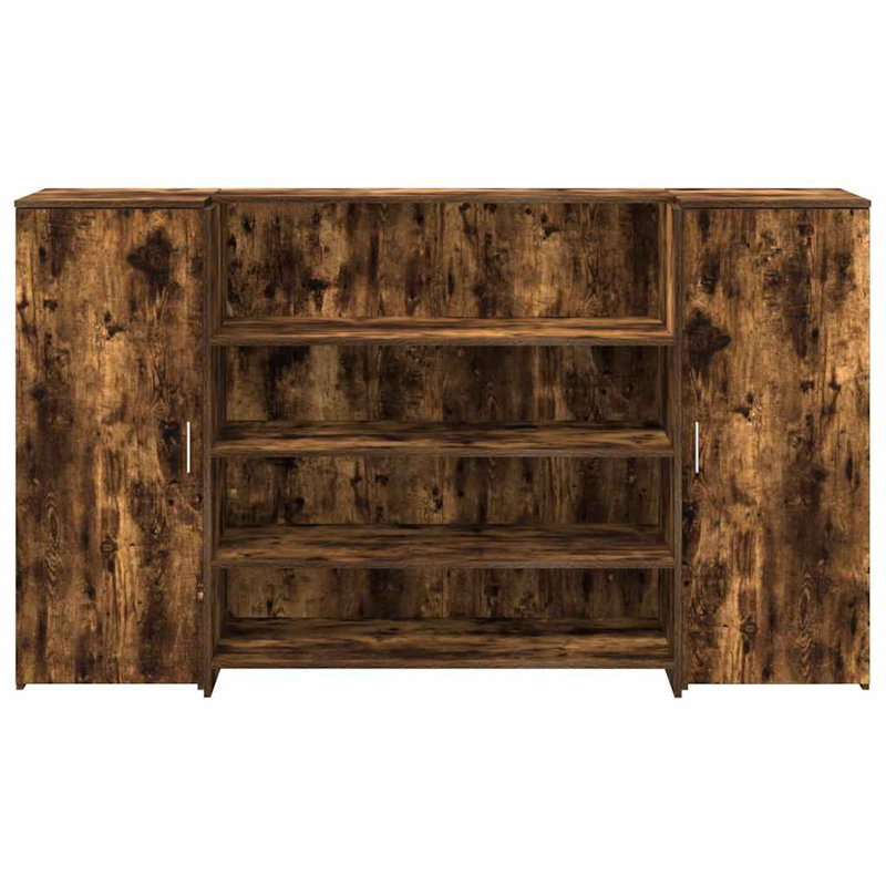 Camariah Standing Desk, Smoked Oak, 103.5cm H x 180cm W x 50cm D