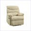 Fauteuil inclinable avec accoudoirs coussinés, fauteuil de mouvement en microfibre beige H 40 po x l 35 po x P 35 po | Beige | Microfibre + métal-321144875