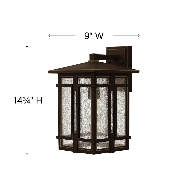 Tucker Outdoor Wall Lantern, 14.75" H x 9" W