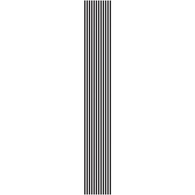 Ensemble de lignes de verre colorées en verre coloré noir de deux fenêtres baguettes