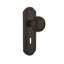 Deco Plate with Decorative Keyhole and Craftsman Door Knob-335863644
