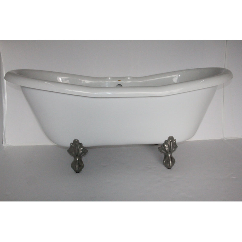 Duchess 68" x 30" Clawfoot Soaking Bathtub, Oil Rubbed Bronze