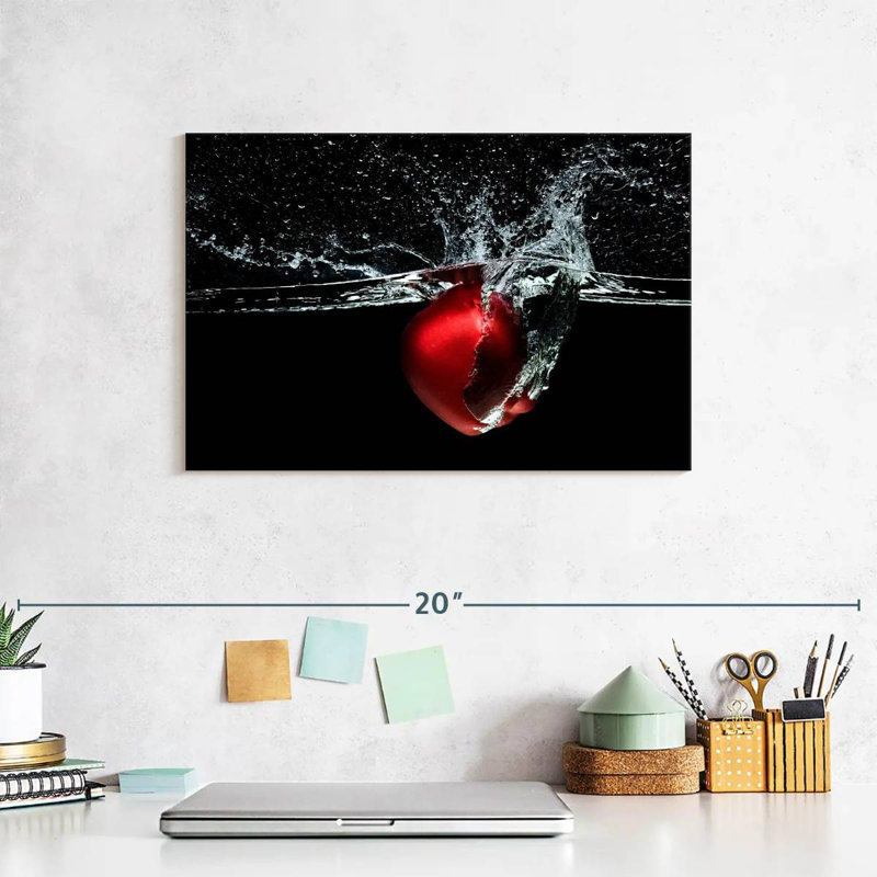 Yarlin Apple Water Splash, 8" H x 12" W