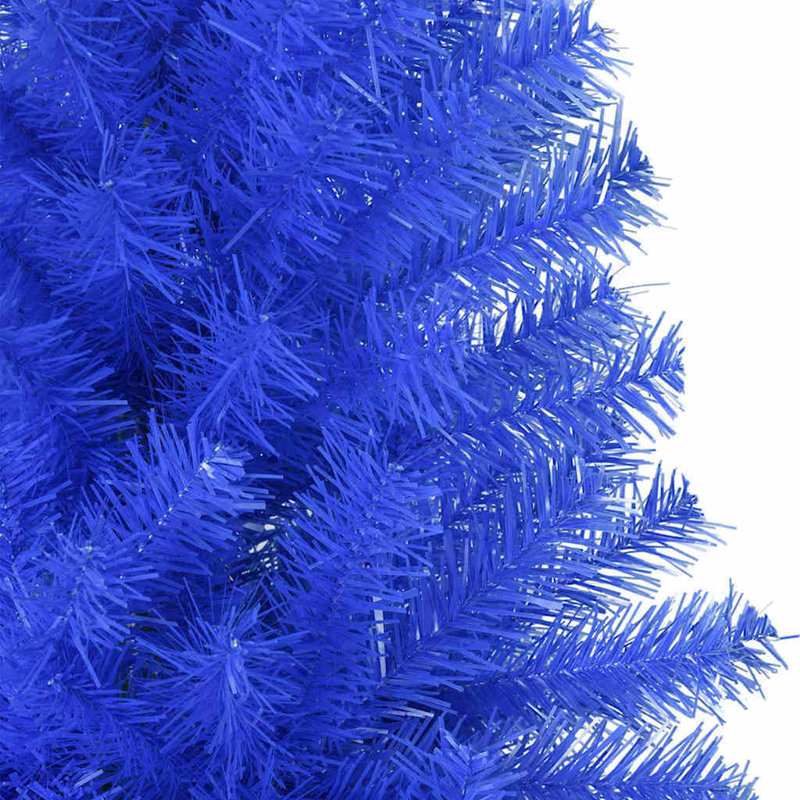 Christmas Tree with 300 LEDs with Stand PVC, Blue/Gold, 180cm H
