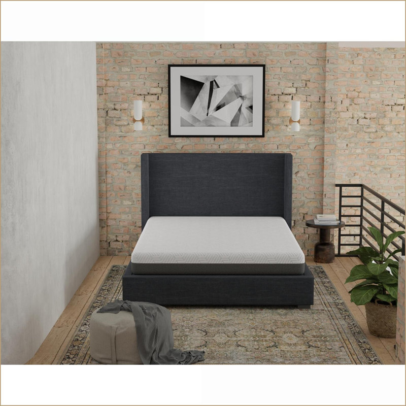 Mattresses, 10” Full Medium Firm Mattress with Phase Change Cooling Fabric | Foam | Light Gray, 10", Full 