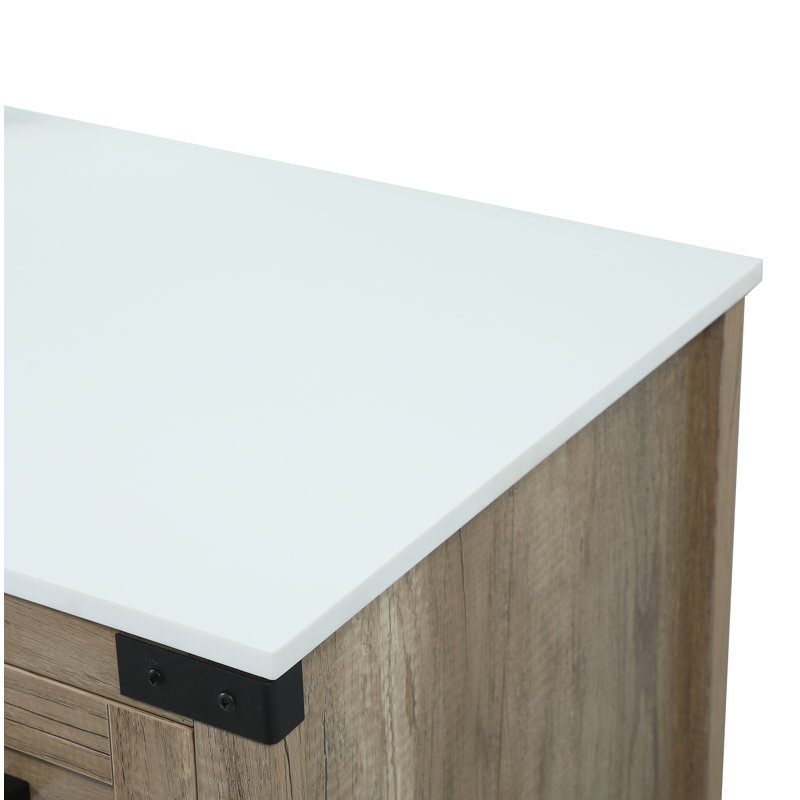 Ensemble de meuble-lavabo simple 42 po Grant, Chêne naturel