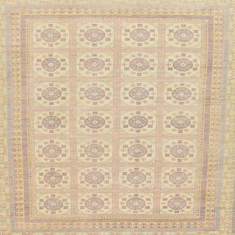 Tapis abstrait moderne 156, Carré 3 pi
