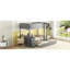 Lit superposé gris avec lit gigogne simple, compartiments de rangement et bureau Twintwin pour abris de bureau - Améliorez l'organisation de votre chambre à coucher