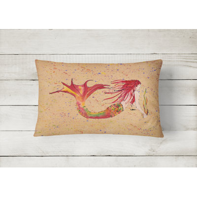 Mermaid Indoor/Outdoor Throw Pillow
